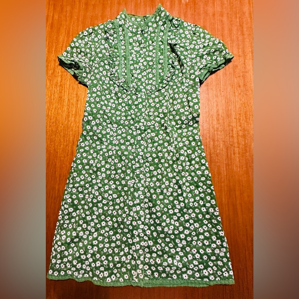 DO+BE Green Floral Midi Dress / Size S